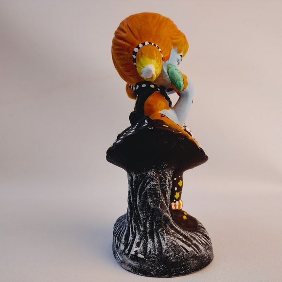 Hand Painted Halloween Girl With Undead Bunny‎ - Picture 4 of 10